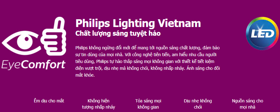Lí do chọn đèn LEDBulb Philips Hilumen