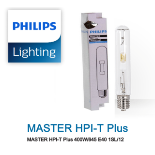 Bóng đèn cao áp Philips Metal Halide MASTER HPI-T Plus 400W/645 E40 1SL/12 dạng thẳng