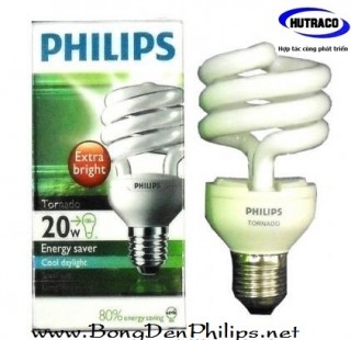 Bóng đèn compact xoắn Philips Tornado 20W