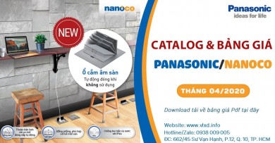 ✅ Danh mục sản phẩm Catalogue Bảng giá thiết bị điện công tắc ổ cắm và đèn chiếu sáng Panasonic