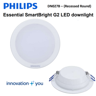 Đèn downlight âm trần Led Philips SmartBright DN027B LED6 7W quang thông 600Lm D100