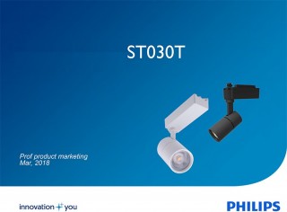 Đèn Led thanh ray chiếu điểm Philips Tracklight ST034T Led8 10W 3000K/4000K 220V 36°
