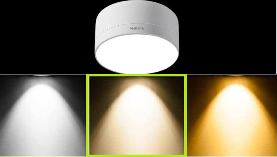 Đèn Downlight LED ống bơ philips DL212 EC RD 100 9W 4000K W HV 03 có màu ánh sáng trung tính