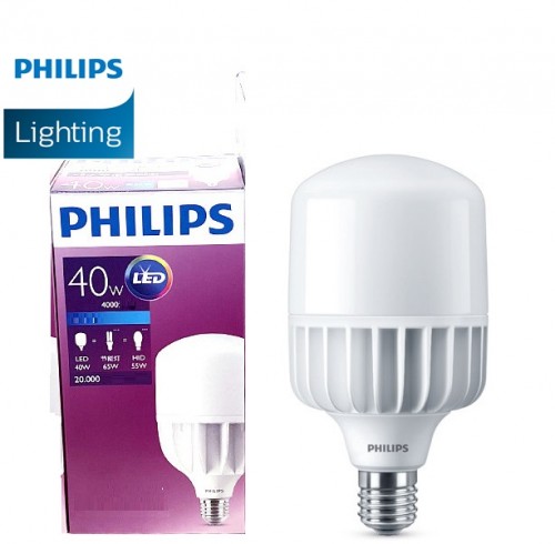 Bóng đèn Led Bulb Philips hiệu suất cao 40W 6500K A125 APR quang thông