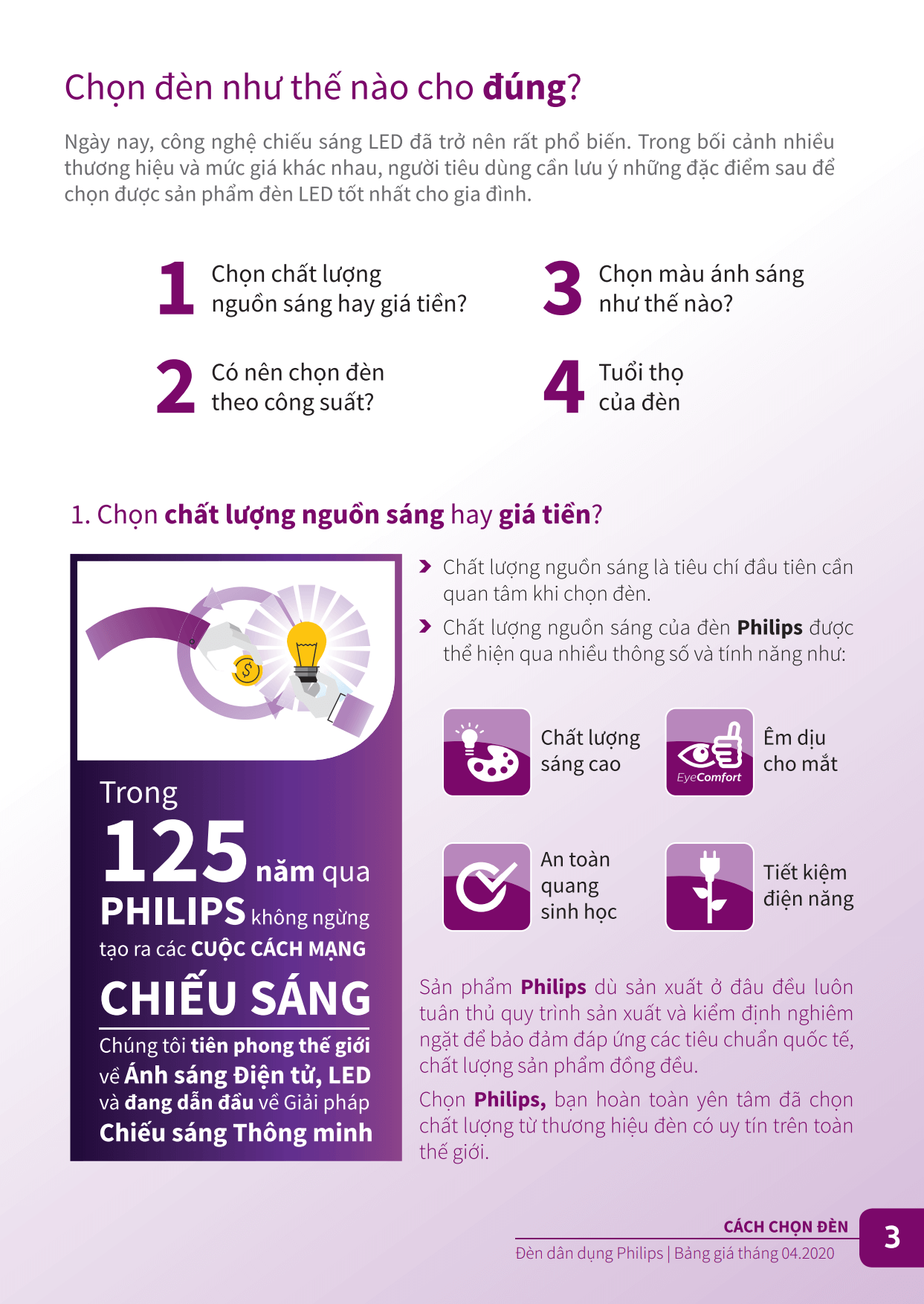 Cách chọn đèn Led Philips cho đúng - bạn lựa chọn chất lượng nguồn sáng hay giá tiền