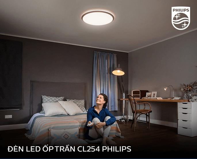 Đèn ốp trần LED Philips CL254 EC RD 17W HV 02 LED CEILING mang ánh sáng ấm áp đến cho căn phòng