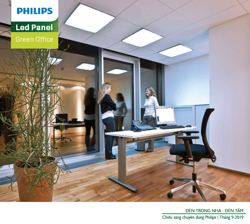 Đèn LED Panel Philips cho văn phòng làm việc