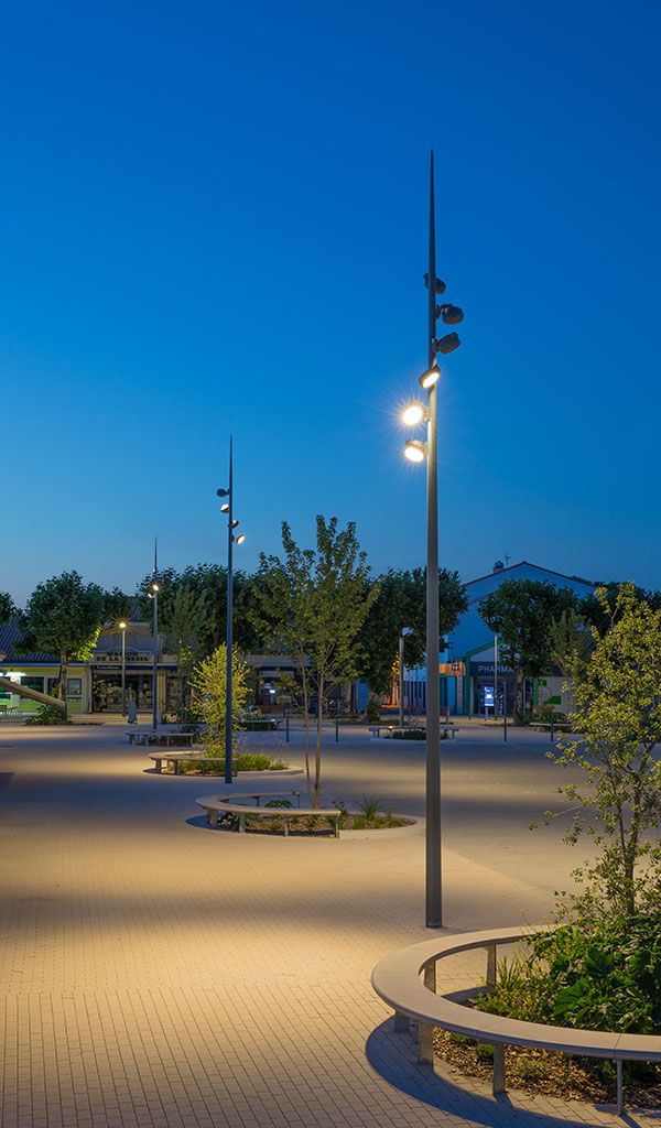 Mẫu đèn LED chiếu sáng đường phố tối ưu không gian đa chiều