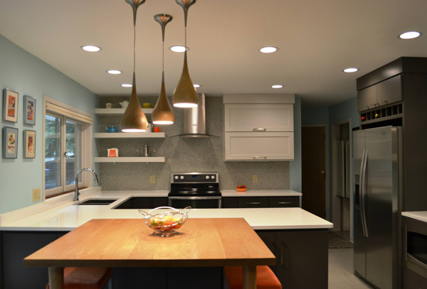 Đèn trang trí dùng cho không gian nhà bếp cực kỳ sang trọng