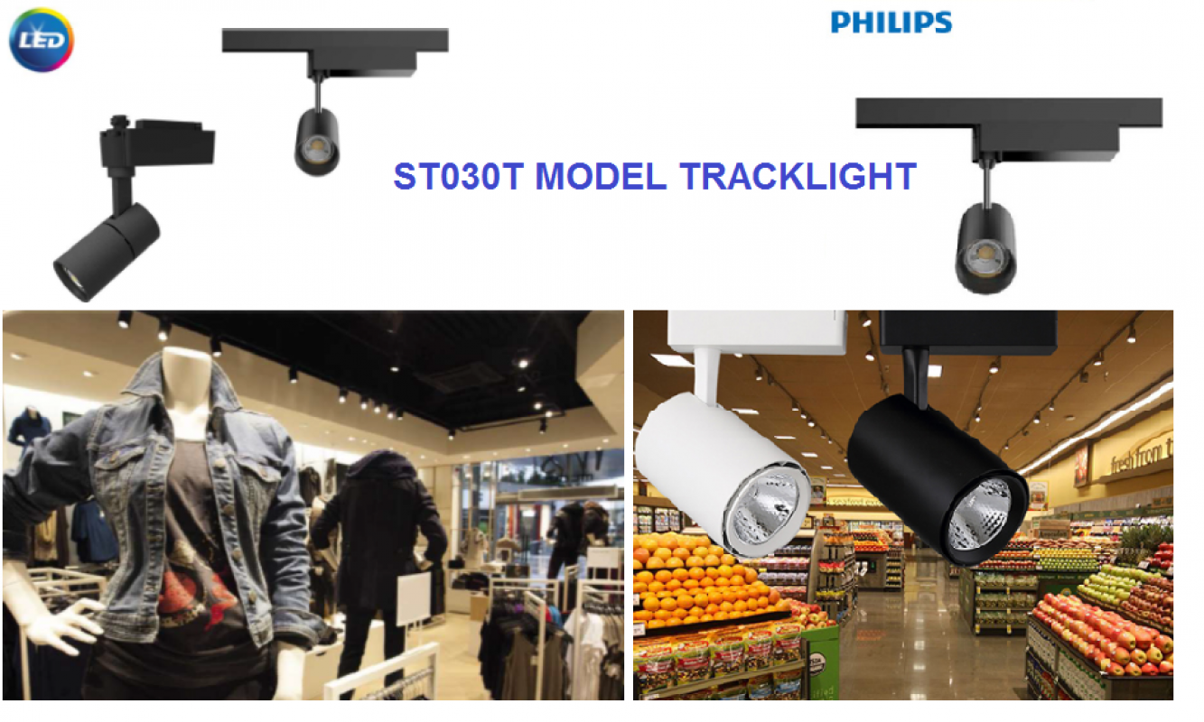 Đèn LED thanh ray chiếu điểm Philips thiết kế đẹp
