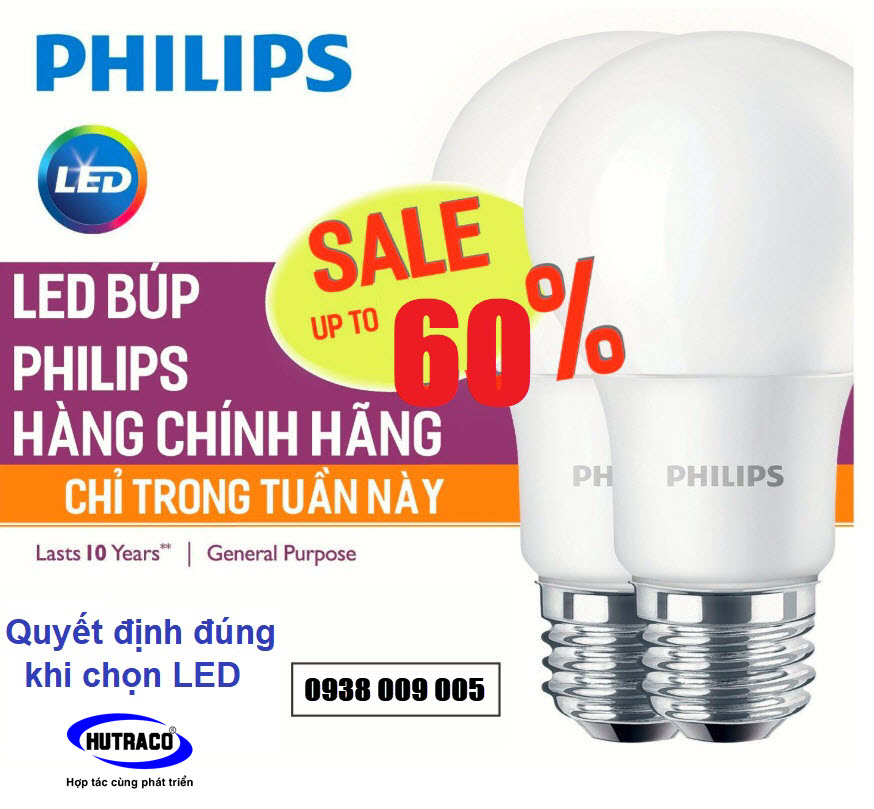 CRAZY SALE Bóng đèn Philips Giảm Giá đến 60% Chỉ trong tuần này.dành tặng ưu đãi giảm giá trực tiếp các sản phẩm bóng đèn LED bulb Philips công suất cao chất lượng hàng đầu và tiết kiệm năng lượng vượt trội tại nhiều cửa hàng siêu thị trên toàn quốc!