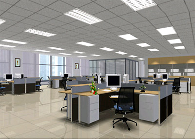 Văn phòng công công ty sử dụng bóng đèn huỳnh quang Philiips Brightboost TL-D