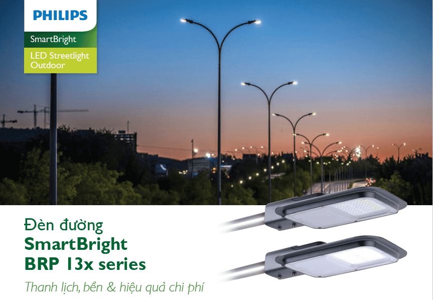 Đèn đường Led Philips Street Lighting SmartBright BRP130 LED70/NW 70W 220-240V DM GM
