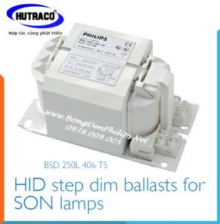 Ballast (Tăng phô/Chấn lưu) đèn cao áp Philips 2 cấp công suất 250W - 150W