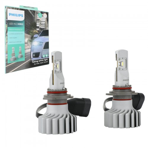 Bộ đèn pha xe hơi ô tô Philips Ultinon Pro 5000 HL LED HIR2 11012 U50 X2 ánh sáng trắng 12V-24V 5800K tăng sáng +160%