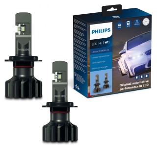 Bộ đèn xe hơi ô tô Philips LED Ultinon Pro 9000 HL H7 LED 11972 U90 CW X2 ánh sáng trắng 12V-24V-5800K tăng sáng +250%