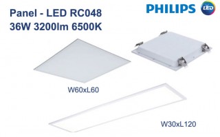 Bộ máng đèn âm trần Panel Philips RC048B 36W LED32S/865 PSU 600x600 NOC GM