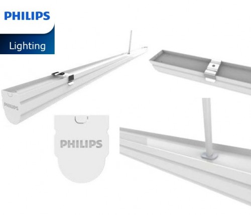 Combo 10 Bộ máng đèn LED 0m6 T8 Philips 11W SmartBright Slim Batten BN012C LED10/CW L600