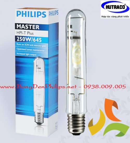 Bóng đèn cao áp Metal Halide Philips HPI-T 250W/645 dạng thẳng E40