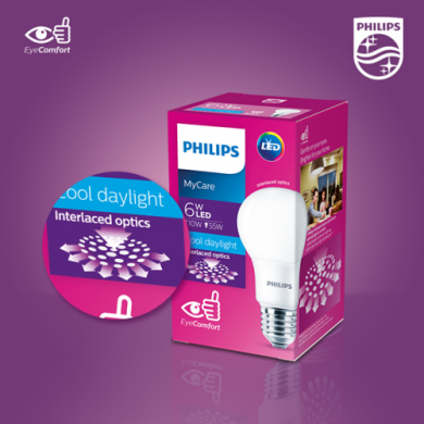 Bóng đèn Led bulb Philips MyCare chăm sóc đôi mắt của bạn và gia đình
