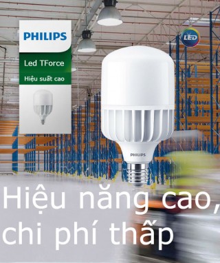 Bóng đèn Led trụ Philips TForce Core HB 50W E27 865 ánh sáng trắng