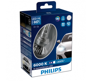 Bóng đèn pha Led xe ô tô/ xe hơi Philips X-tremeUltinon H7 LED 12985 6000K + 200%