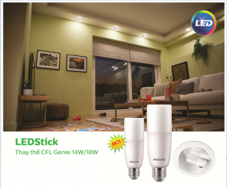Bóng đèn Philips LED Stick 11W E27 6500K 1150Lm