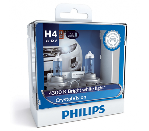 Bóng đèn xe hơi/ xe ô tô Halogen Philips City Vision H4 12342 CTV 12V 55W ánh sáng 4300K