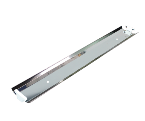 Máng đèn công nghiệp chóa inox phản quang 1m2 dùng cho 2 bóng-CN212C