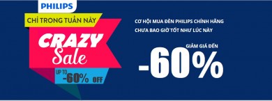 CRAZY SALE Bóng đèn Philips Giảm Giá đến 60% Chỉ trong tuần này
