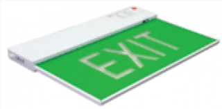 TEX 300 Đèn Exit chỉ lối thoát hiểm chiếu sáng khẩn cấp PCCC Slim type emergency exit sign c/w LED light source & 2hrs nickel cadmium batteries.