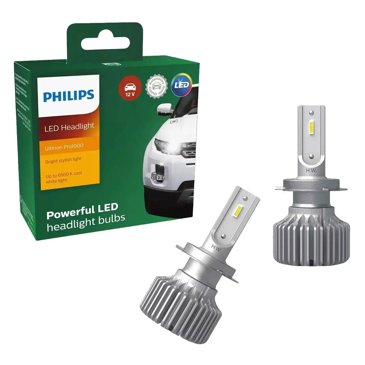 Đèn LED H7 Philips Ultinon Essential Siêu Sáng Cho Ô Tô, Xe Máy